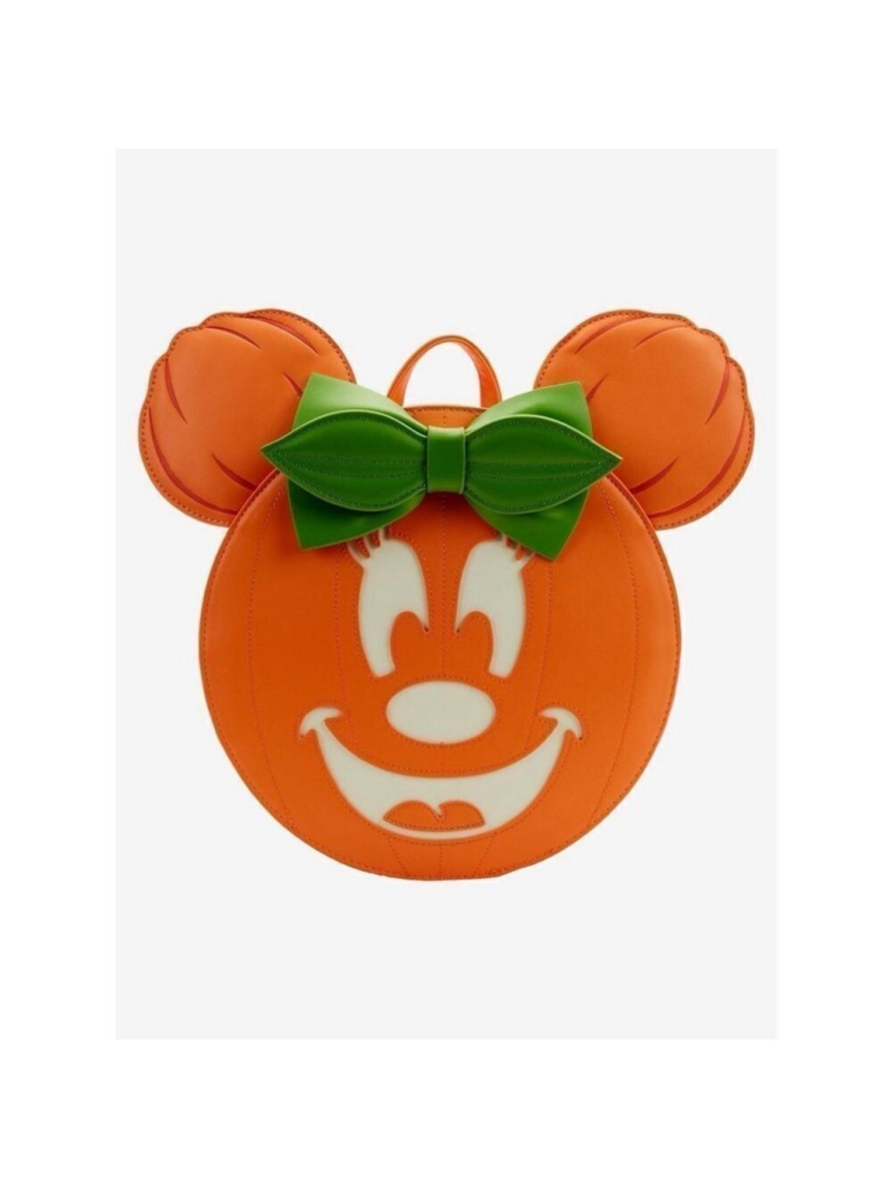 Loungefly Disney Minnie Mouse Pumpkin Glow in Dark Halloween Backpack NWT
